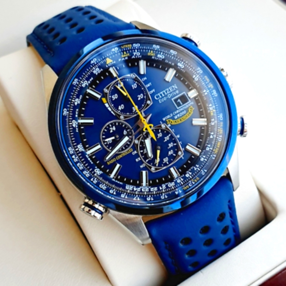 Citizen Eco-Drive Blue Chronograph Watch